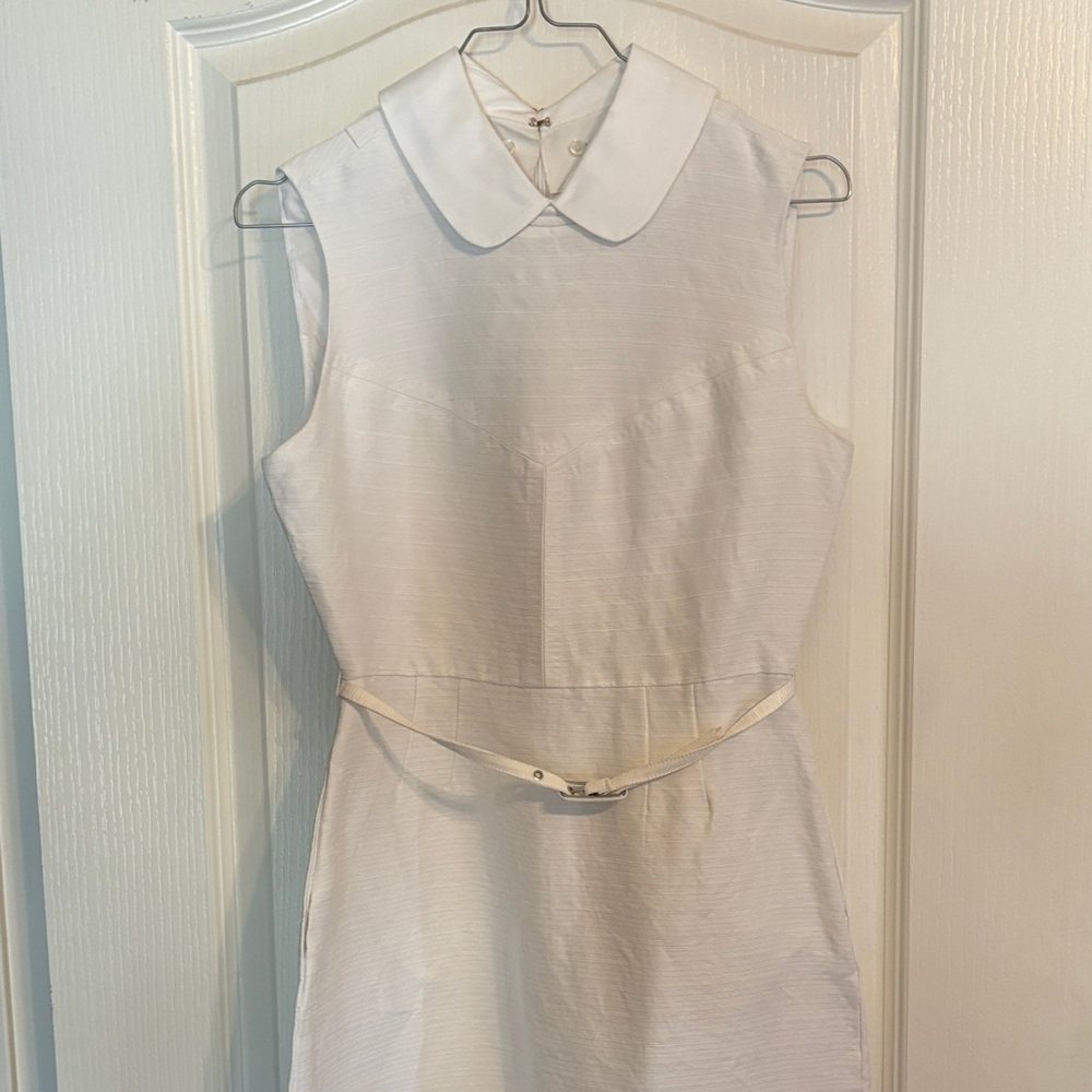 Tory Burch White Kimberly Dress Elegant White Sleeveless size 4